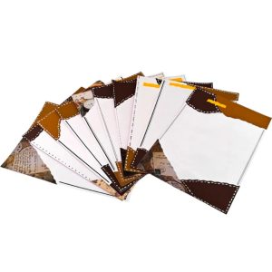 Project Banao PB Handmade Designer Sheets (10) | A4 Size 180 GSM Vintage-Brown | Made in India NA Paper Label (Multicolor)