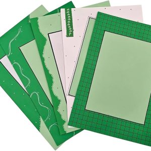 Project Banao A4 Handmade Designer Project Sheets – Green Aesthetic (Pack of 10) | 180 GSM Decorative Craft Paper for School & College Projects | Scrapbook, Assignment & Art Journal Pages